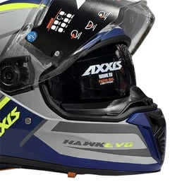 AXXIS FF122 Hawk SV EVO Daytona Matt Grey мотошлем серый матовый
