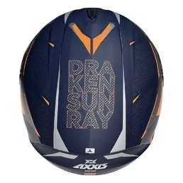 AXXIS FF112D Draken S Sunray Matt Fluor Orange мотошлем интеграл оранжевый матовый
