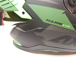 AXXIS FF122 Hawk SV EVO Ixil Matt Green мотошлем зеленый матовый, размер 2XL (уценка)
