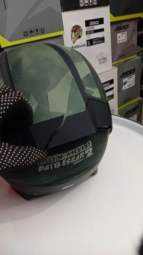 Icon Airflite Battlescar 2 мотошлем зеленый, размер 3XL (уценка)