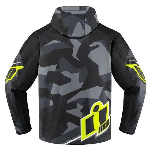 Icon Merc Deployed Camo серая мотокуртка