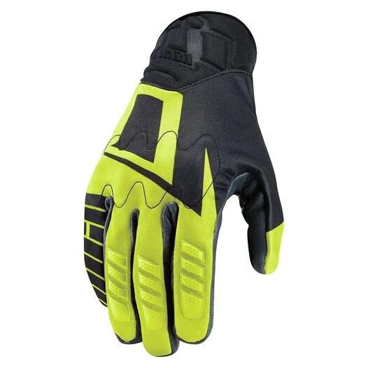 Icon Wireform Hi-Viz жёлтые мотоперчатки