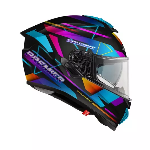 Premier Evoluzione Rt 9 Bm Мотошлем Matt Черный