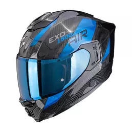 Scorpion Exo-1500 Carbon Air Platted Мотошлем Blue Синий