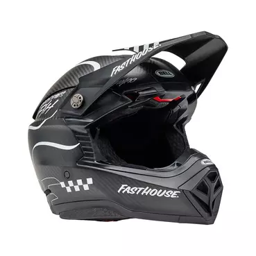 Bell Moto-10 Spherical Fasthouse Raven Мотошлем Matt Черный