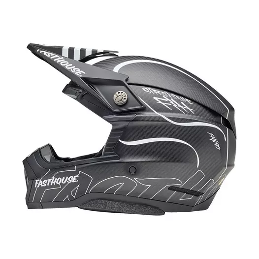 Bell Moto-10 Spherical Fasthouse Raven Мотошлем Matt Черный