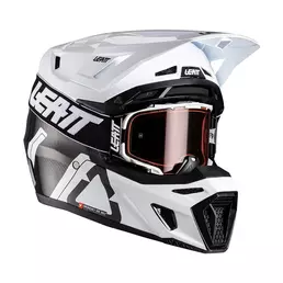 Leatt Moto 9.5 Carbon V26 Мотошлем Kit White Black Белый