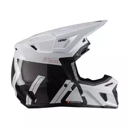 Leatt Moto 9.5 Carbon V26 Мотошлем Kit White Black Белый