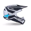 Alpinestars Sm3 Heat Мотошлем Silver Blue Синий