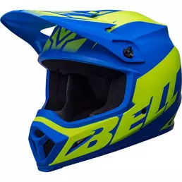 Bell Mx 9 Mips Disrupt Мотошлем Classic Blue Yellow Синий