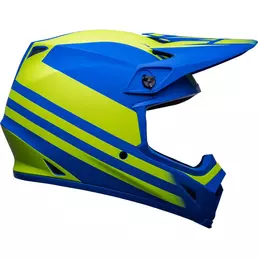 Bell Mx 9 Mips Disrupt Мотошлем Classic Blue Yellow Синий