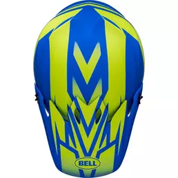 Bell Mx 9 Mips Disrupt Мотошлем Classic Blue Yellow Синий