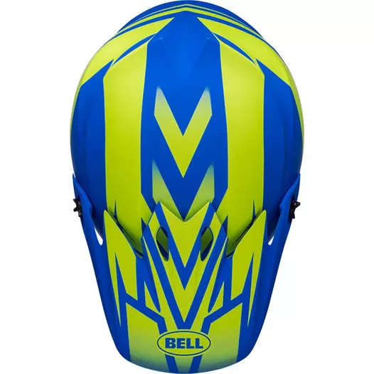 Bell Mx 9 Mips Disrupt Мотошлем Classic Blue Yellow Синий