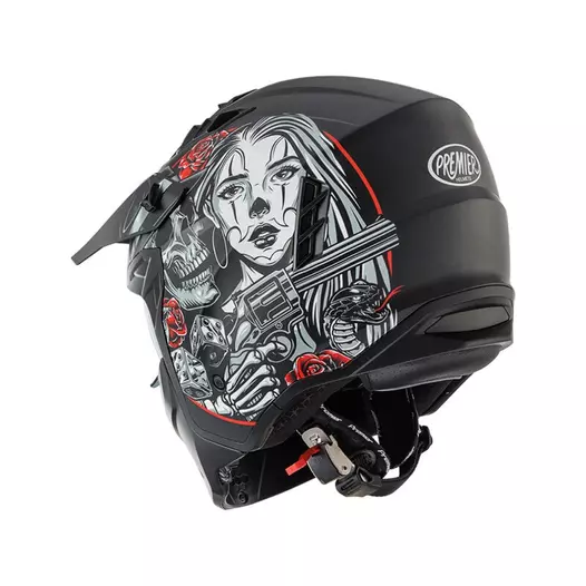 Premier Subverter Db 9 Bm Мотошлем Black Matt Черный