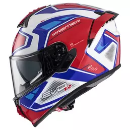 Premier Evoluzione Rr 13 Мотошлем Blue Red White Синий