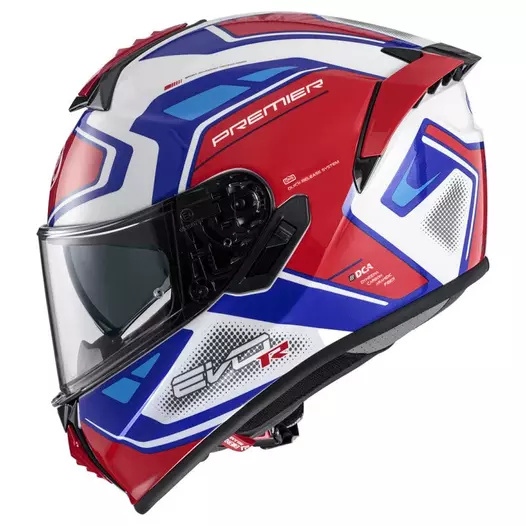 Premier Evoluzione Rr 13 Мотошлем Blue Red White Синий