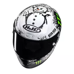 Hjc Rpha 1 V2 Carbon Snow Diablo Мотошлем Белый