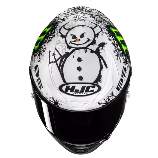 Hjc Rpha 1 V2 Carbon Snow Diablo Мотошлем Белый