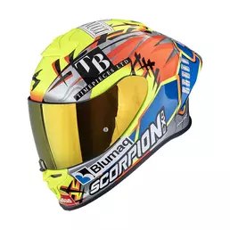 Scorpion Exo R1 Evo 2 Air Aron Misano Мотошлем Желтый