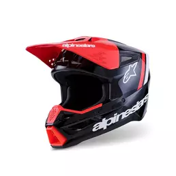 Alpinestars Sm3 Radium Мотошлем Black Red Красный