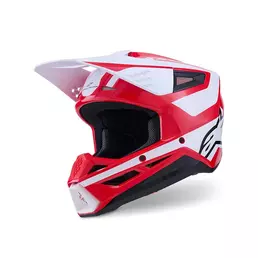 Alpinestars Sm3 Heat Мотошлем Red White Красный