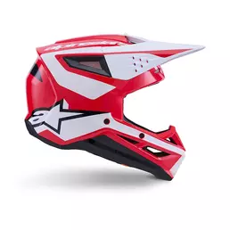 Alpinestars Sm3 Heat Мотошлем Red White Красный