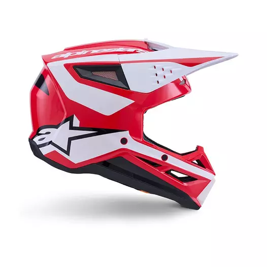 Alpinestars Sm3 Heat Мотошлем Red White Красный