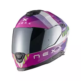 Nexx Y.100r Fade Мотошлем Purple White Белый