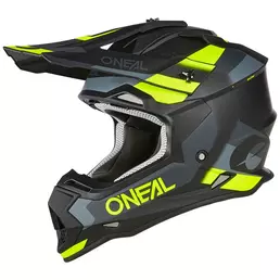 O Neal 2srs Spyde V.23 Мотошлем Black Yellow Зеленый (размер: s)