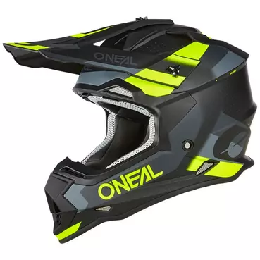 O Neal 2srs Spyde V.23 Мотошлем Black Yellow Зеленый