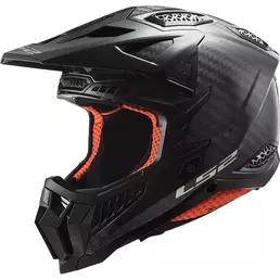 Ls2 Mx703 X-force Carbon Solid Мотошлем Black Черный (размер: xs)