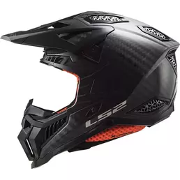 Ls2 Mx703 X-force Carbon Solid Мотошлем Black Черный