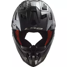 Ls2 Mx703 X-force Carbon Solid Мотошлем Black Черный