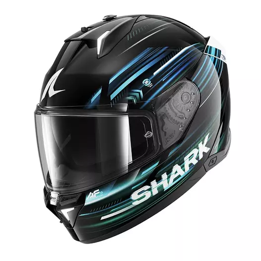 Shark Skwal I3 Light-blur Мотошлем Blue Green Синий (размер: xs)