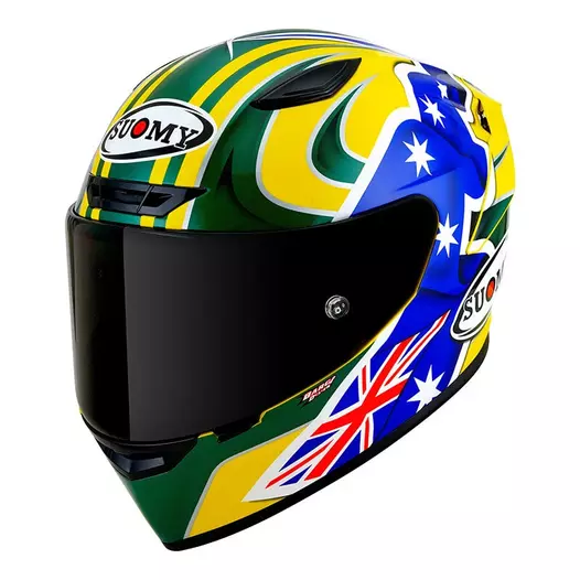 Suomy Track-1 Troy Bayliss Replica 2005 Мотошлем Желтый (размер: xs)