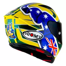 Suomy Track-1 Troy Bayliss Replica 2005 Мотошлем Желтый
