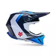 Fox V3 Fade Мотошлем White Blue Синий