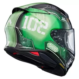 Shoei Nxr 2 Zaku 2 Tc-4 Мотошлем Зеленый