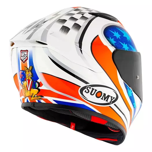 Suomy Track-1 Troy Bayliss Replica 2002 Мотошлем Белый