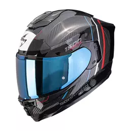 Scorpion Exo-1500 Carbon Air Zity Мотошлем Red Blue Красный