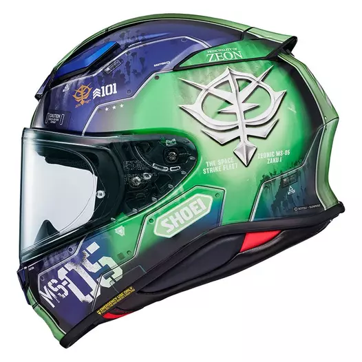 Shoei Nxr 2 Zaku I Tc-11 Мотошлем Зеленый