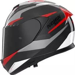 Nolan X-904 Ultra Carbon Calibro Мотошлем Red Black Красный