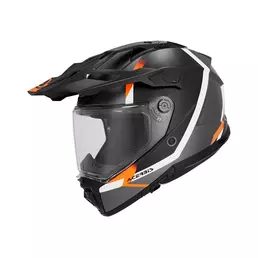 Acerbis Attack Мотошлем Black Orange Fluo Matt Оранжевый