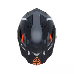 Acerbis Attack Мотошлем Black Orange Fluo Matt Оранжевый
