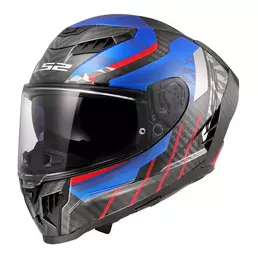 Ls2 Ff807 Dragon Carbon Trax Мотошлем Blue Синий
