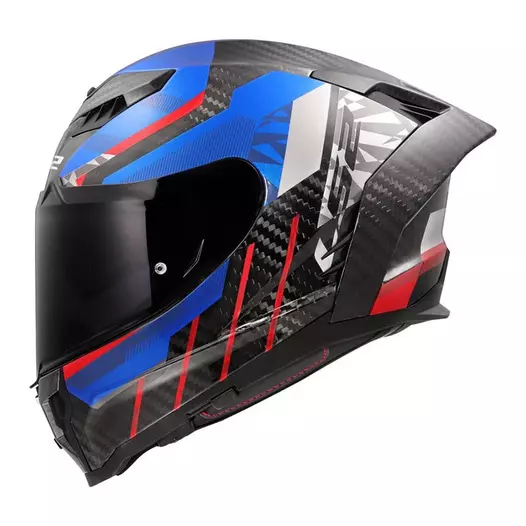 Ls2 Ff807 Dragon Carbon Trax Мотошлем Blue Синий