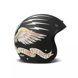 Dmd Jet Retro Eagle Мотошлем Черный (размер: xs)