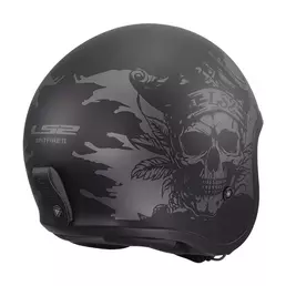 Ls2 Of599 Spitfire 2 Willy Мотошлем Black Grey Matt Черный