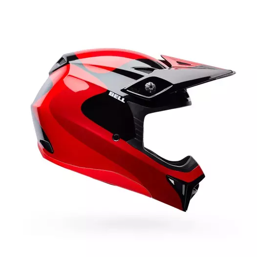 Bell Mx-10 Mips Wave Мотошлем Red Black Красный