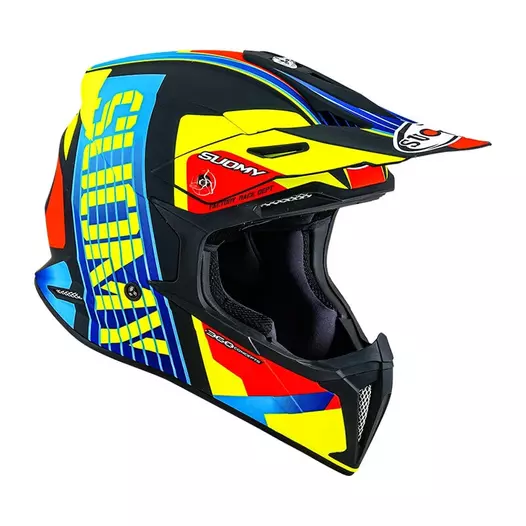 Suomy X-wing Amped Мотошлем Black Light Blue Синий (размер: xs)